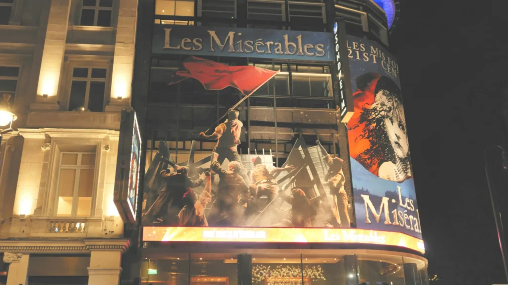 Le spectacle Les Misérables au Théâtre Sondheim à West End, Londres